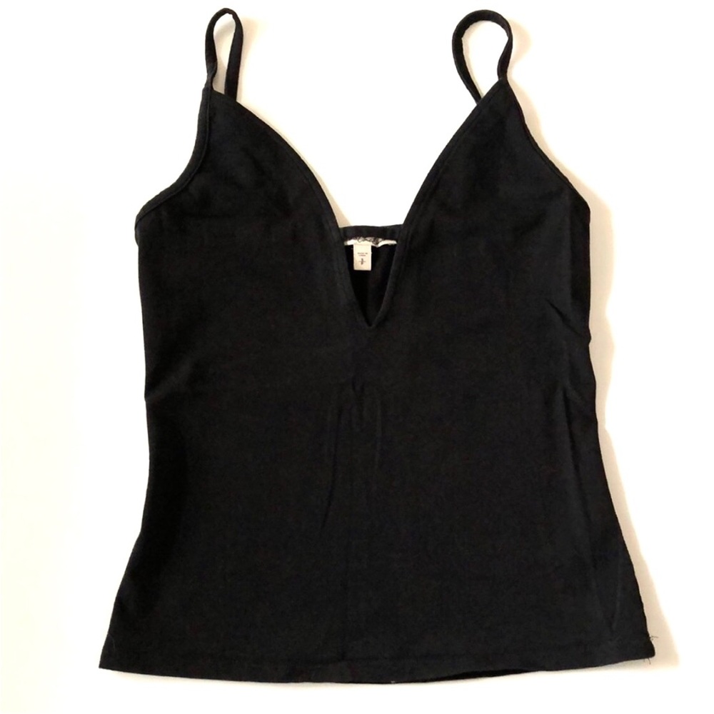 Express black crop tank top size small